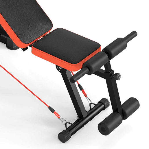 SPORTNOW Banco de Musculação Multifuncional, Carga Máxima de 300 kg, Banco de Pesos Inclinável com Suporte para Barra Ajustável, Assento e Encosto Reguláveis, para Treino Completo em Casa ou Ginásio