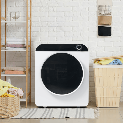 Secadora de evacuação 3 kg - 4,5 kg real, 830 W, 4 programas, filtragem múltipla, branca