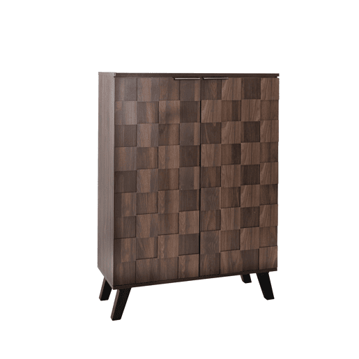 Sapateira moderna 80x35,5x110 cm - 5 compartimentos, prateleiras ajustáveis - madeira escura Sapateira moderna 80x35,5x110 cm - 5 compartimentos, prateleiras ajustáveis - madeira escura