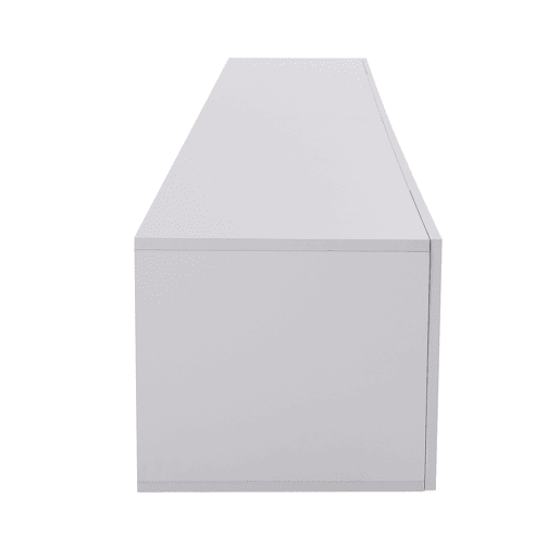 Móvel de TV 240 cm - Painel brilhante, iluminação LED variável - Branco