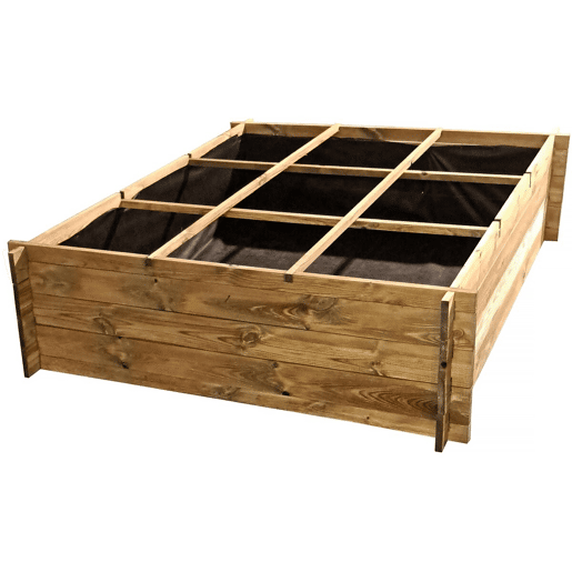 Horta em madeira igelle - 140 x 140 x 40 cm