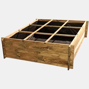 Horta em madeira igelle - 140 x 140 x 40 cm