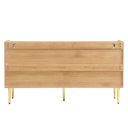 Aparador 140x38x75 cm - moderno e simples com arrumação - natural Aparador 140x38x75 cm - moderno e simples com arrumação - natural