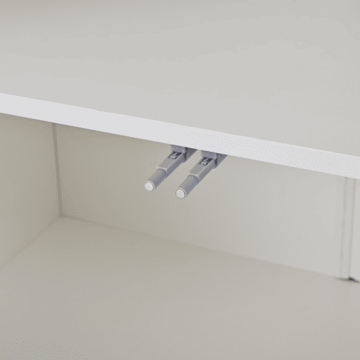 Aparador de sala 140x40x65 cm - 3 armários, 4 portas, design moderno com LED - Branco Aparador de sala 140x40x65 cm - 3 armários, 4 portas, design moderno com LED - Branco