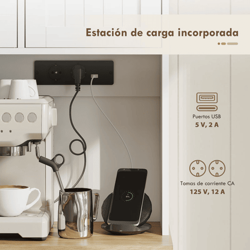 HOMCOM Armário de Cozinha Alto com Estação de Carregamento Móvel Auxiliar de Cozinha 6 Portas 1 Gaveta Prateleiras Ajustáveis 4 Prateleiras para Especiarias Bancada Ampla para Sala de Jantar 100x40x173 cm Branco HOMCOM Armário de Cozinha Alto com Estação de Carregamento Móvel Auxiliar de Cozinha 6 Portas 1 Gaveta Prateleiras Ajustáveis 4 Prateleiras para Especiarias Bancada Ampla para Sala de Jantar 100x40x173 cm Branco