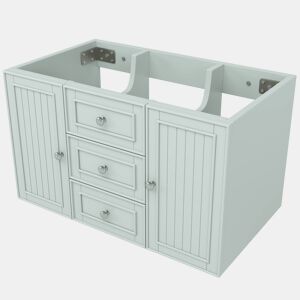 Móvel de casa de banho 78,5×46×46,8 cm - 3 gavetas, suspenso, moderno, muito espaço de arrumação - Verde