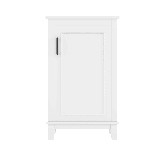 Móvel de casa de banho 51x34x83 cm - Com lavatório cerâmico integrado, prateleiras ajustáveis, cor branca