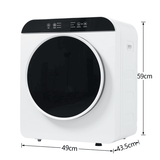Secadora de evacuação 3 kg - 6 programas, UV e alta temperatura, temporizador, montável - Branco