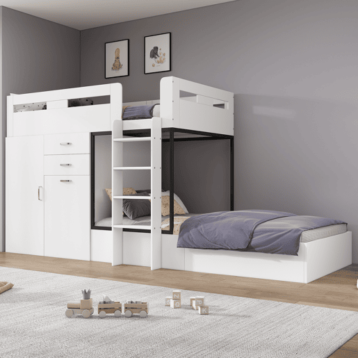Beliche de mdf 90x200 cm,branco Beliche de mdf 90x200 cm,branco