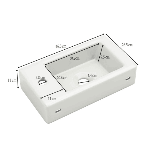 Móvel de casa de banho com lavatório 46 cm - Coluna suspensa, pequena, cinzenta e branca Móvel de casa de banho com lavatório 46 cm - Coluna suspensa, pequena, cinzenta e branca