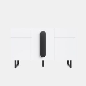 Aparador 120 cm - Grande capacidade de armazenamento, gavetas e portas - Branco