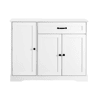Aparador com 3 portas e 1 gaveta - moderno e elegante - branco