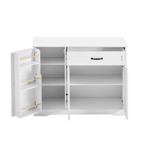 Aparador com 3 portas e 1 gaveta - moderno e elegante - branco