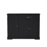 Aparador com 3 portas e 1 gaveta - Moderno e elegante para sala de estar, sala de jantar e hall de entrada - Preto