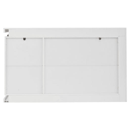 Móvel de sala 140x40x84 cm - Cômoda moderna com 4 compartimentos, iluminação LED, portas de vidro temperado - Branco