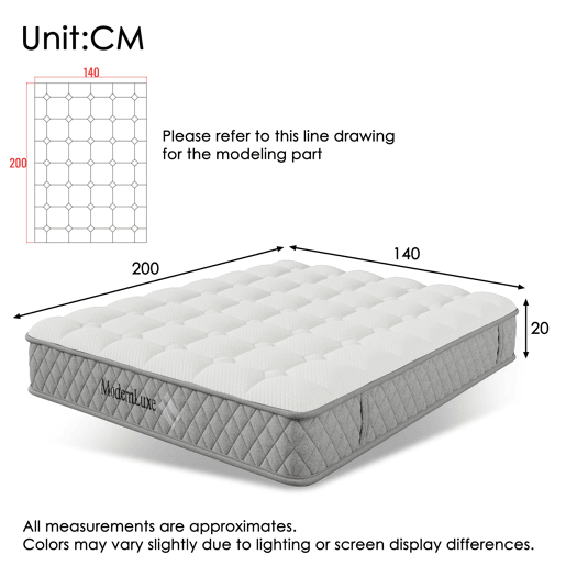 Cama estofada 140x200 cm - LED, armazenamento hidráulico, cabeceira L, colchão incluído - Cinza Cama estofada 140x200 cm - LED, armazenamento hidráulico, cabeceira L, colchão incluído - Cinza