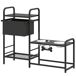 Comedero Perro Elevado Acero, Tela Oxford PawHut Comedero Perro Elevado Acero, Tela Oxford PawHut Negro