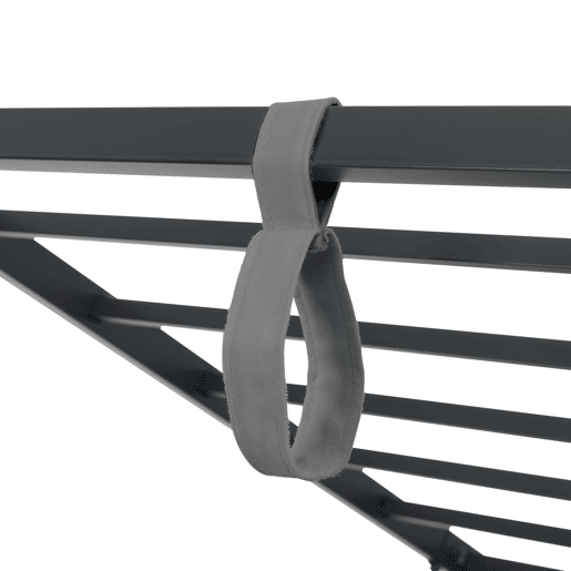 Cama estofada 90x200 cm - Sofá-cama com arrumação hidráulica, base metálica, cinzento