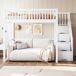 Cama alta para niños 252x147 Cama alta para niños 252x147 Blanco