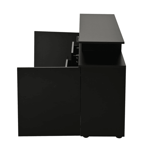 Aparador de sala 160x40x80 cm - com LED, alto brilho, multiuso - preto Aparador de sala 160x40x80 cm - com LED, alto brilho, multiuso - preto