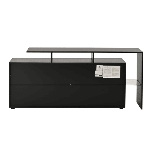 Aparador de sala 160x40x80 cm - com LED, alto brilho, multiuso - preto Aparador de sala 160x40x80 cm - com LED, alto brilho, multiuso - preto