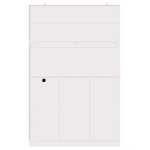 Armário lateral 110x38x180 cm - Estilo rústico, 5 portas, com LED e tomada - Branco Armário lateral 110x38x180 cm - Estilo rústico, 5 portas, com LED e tomada - Branco