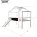 Cama alta para niños 204x159 Cama alta para niños 204x159 Blanco