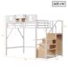 Cama alta para niños 255x145 Cama alta para niños 255x145 Blanco