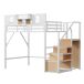 Cama alta para niños 255x145 Cama alta para niños 255x145 Blanco