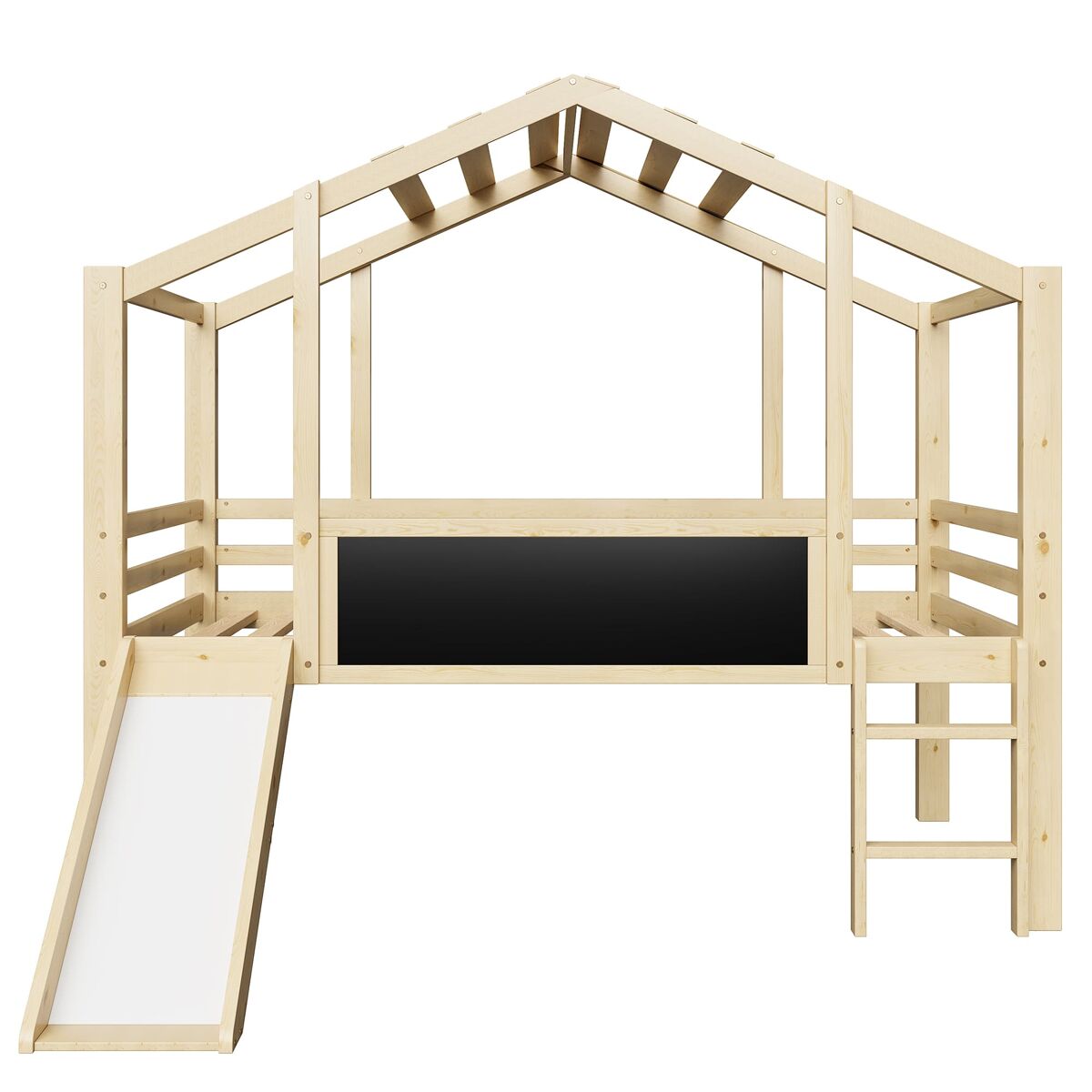 Cama alta para niños 204x159 Natural