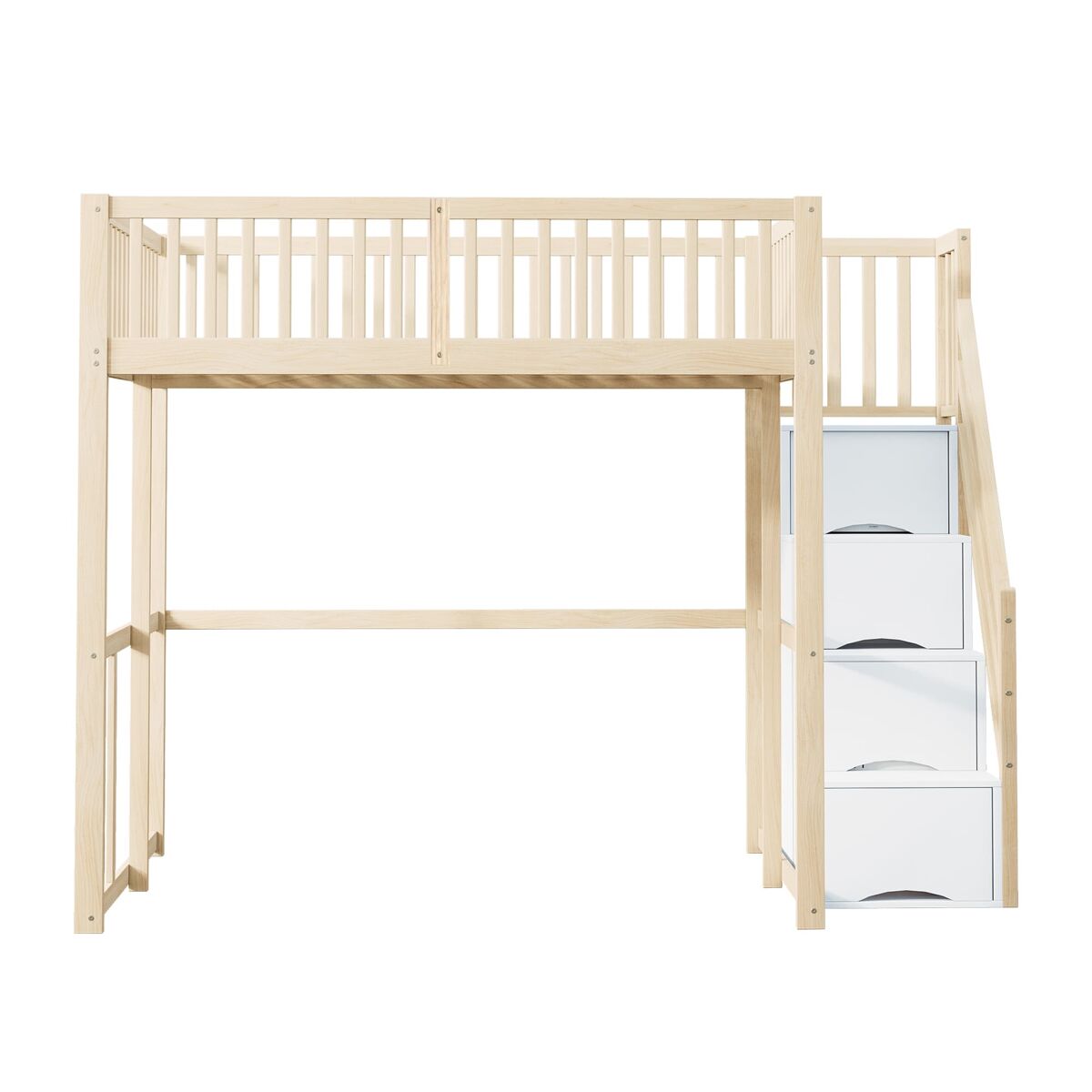 Cama alta para niños 252x147 Natural