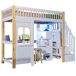 Cama alta para niños 251x105 Cama alta para niños 251x105 Natural/ Blanco