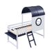 Cama alta para niños Cama alta para niños Blanco/ Azul
