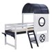 Cama alta para niños Cama alta para niños Blanco/ Azul