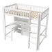 Cama alta para niños 205x106 Cama alta para niños 205x106 Blanco