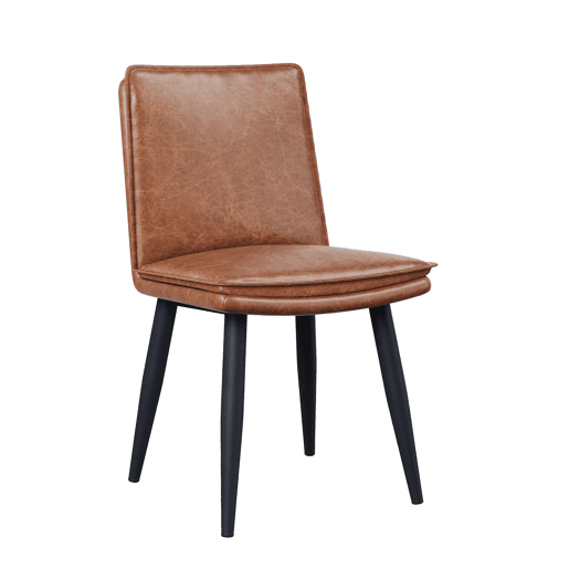 Cadeiras de sala de jantar 6 unidades - PU, almofadas duplas, confortáveis e modernas - Castanho Cadeiras de sala de jantar 6 unidades - PU, almofadas duplas, confortáveis e modernas - Castanho