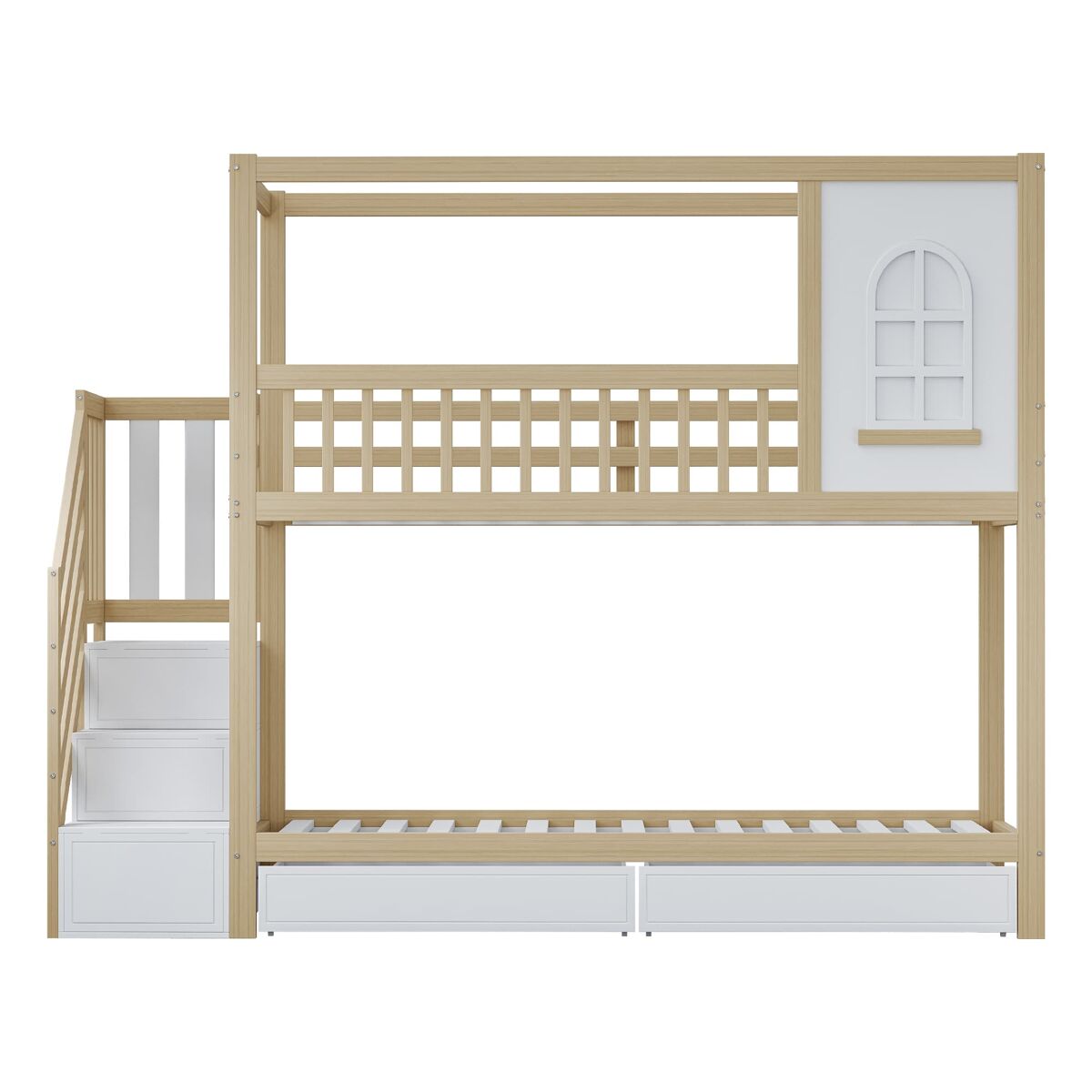 Cama litera 252x96 Natural