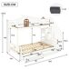 Cama litera Cama litera Natural/ Blanco