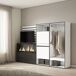 Aparador, Con almacenamiento, Chimenea eléctrica XXL 227 Aparador, Con almacenamiento, Chimenea eléctrica XXL 227 Blanco