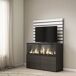Aparador, Con almacenamiento, Chimenea eléctrica XXL 107 Aparador, Con almacenamiento, Chimenea eléctrica XXL 107 Blanco