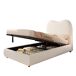 Cama con almacenaje de tela Cama con almacenaje de tela Beige