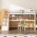 Cama alta para niños Cama alta para niños Natural/ Blanco