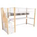 Cama alta para niños Cama alta para niños Natural/ Blanco