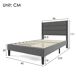 Camas individuales 96x210 Camas individuales 96x210 Gris