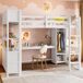 Cama alta para niños Cama alta para niños Blanco