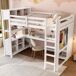 Cama alta para niños Cama alta para niños Blanco