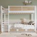 Cama litera Cama litera Natural/ Blanco