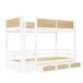 Cama litera Cama litera Natural/ Blanco