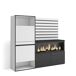 Aparador, Con almacenamiento, Chimenea eléctrica XXL 167 Aparador, Con almacenamiento, Chimenea eléctrica XXL 167 Blanco