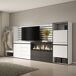Aparador, Con almacenamiento, Chimenea eléctrica XXL 334 Aparador, Con almacenamiento, Chimenea eléctrica XXL 334 Blanco